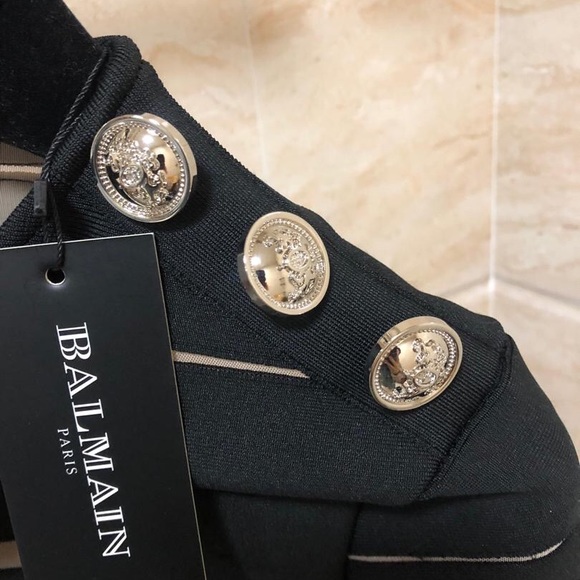 2020 New trendy mesh splicing buttons Design Dress - Picture 4 of 7